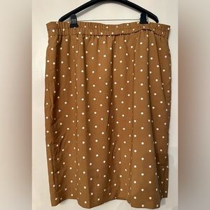 J. Crew polka dot pencil skirt